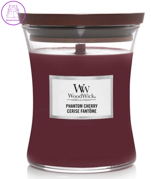 Svíčka WoodWick střední - Phantom Cherry ( 42217 )