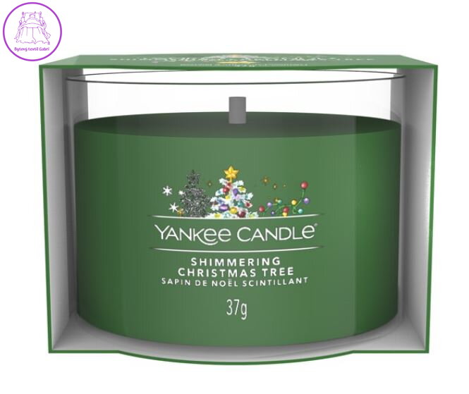 Yankee Candle plněná votivní svíčka ve skle - SHIMMERING CHRISTMAS TREE ( 42896 )