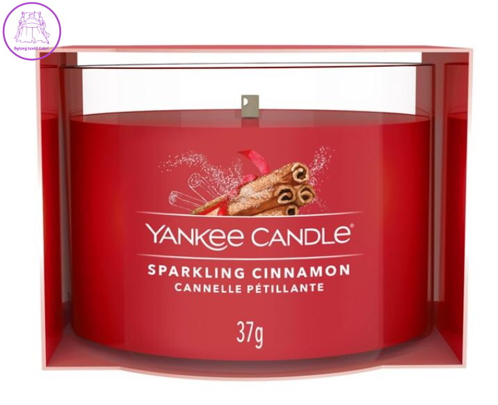 Yankee Candle plněná votivní svíčka ve skle - SPARKLING CINNAMON ( 42901 )