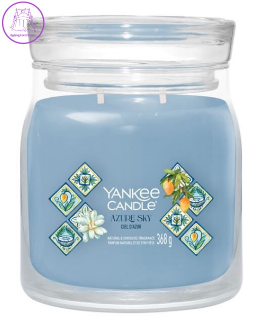 Svíčka Yankee Candle signature střední - AZURE SKY ( 43114 )