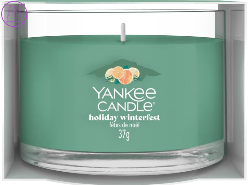 Yankee Candle plněná votivní svíčka ve skle - HOLIDAY WINTERFEST ( 43483 )