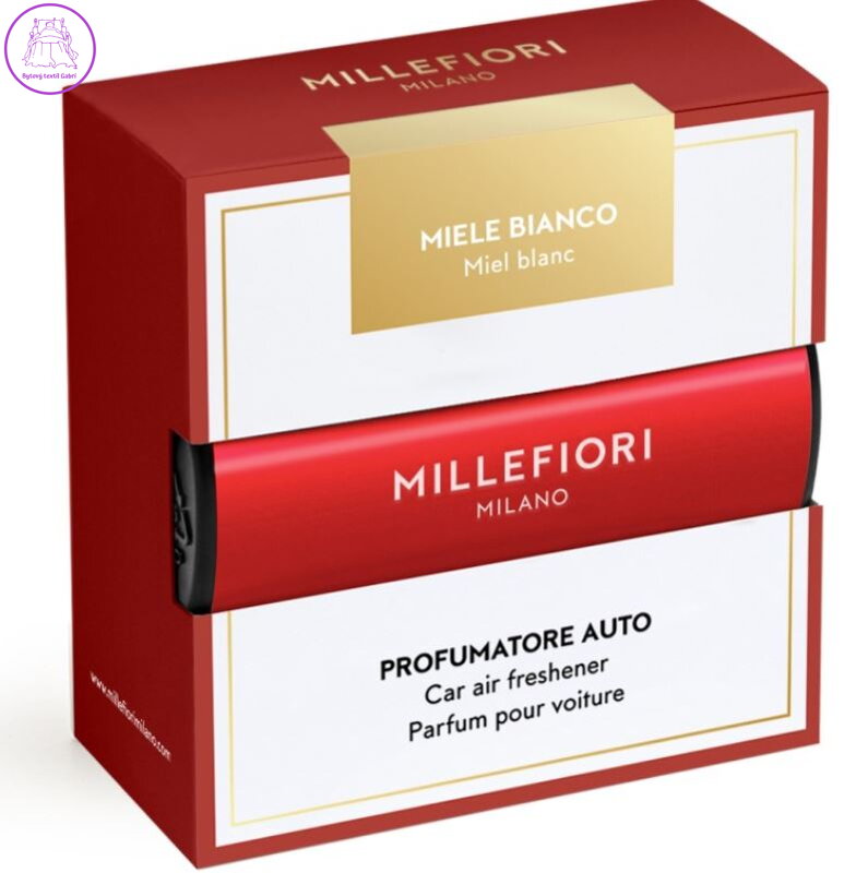 Vůně do auta Millefiori Icon - Miele Bianco Classic červená ( 44617 )