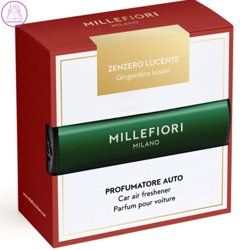 Vůně do auta Millefiori Icon - Zenzero Lucente Classic zelená ( 44618 )