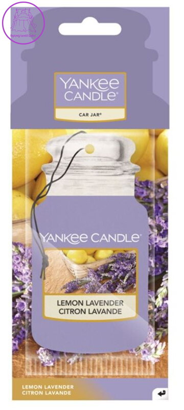 YANKEE CANDLE PAPÍROVÁ AUTO VISAČKA - LEMON LAVENDER VŮNĚ DO AUTA