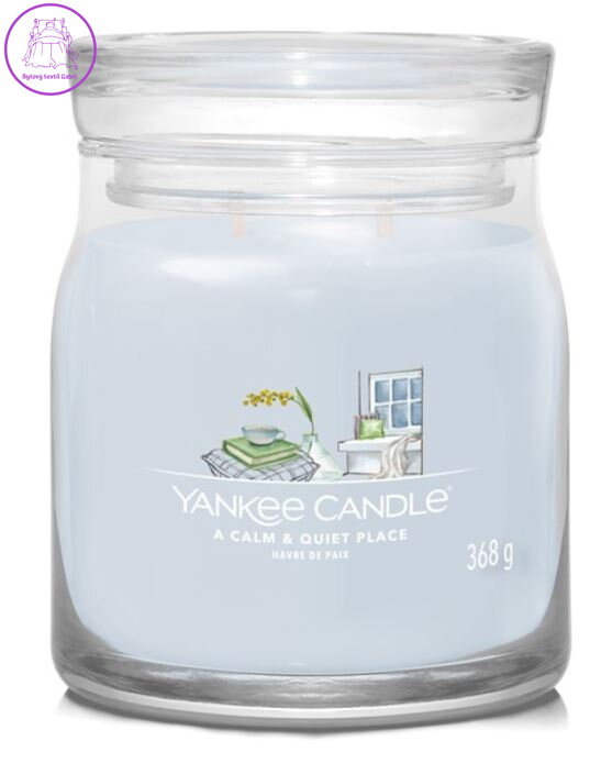 YANKEE CANDLE SIGNATURE STŘEDNÍ - A CALM & QUIET PLACE 368g