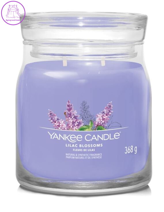 YANKEE CANDLE SIGNATURE STŘEDNÍ - LILAC BLOSSOMS 368g