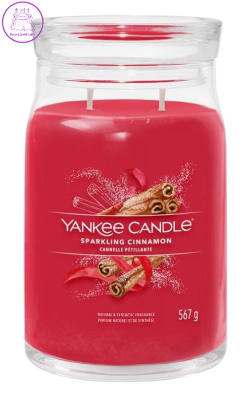 YANKEE CANDLE SIGNATURE VELKÝ - SPARKLING CINNAMO 567g