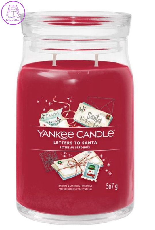 YANKEE CANDLE SIGNATURE VELKÝ - LETTERS TO SANTA 567g