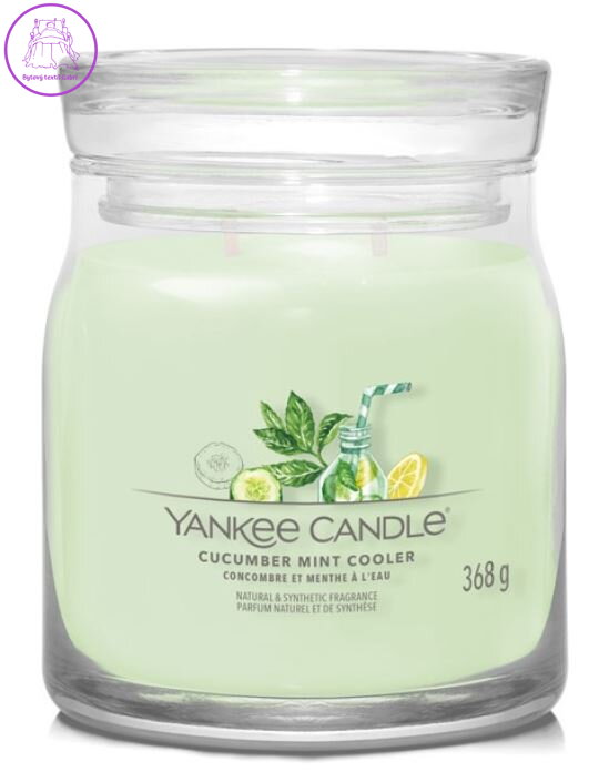 YANKEE CANDLE SIGNATURE STŘEDNÍ - CUCUMBER MINT COOLER 368g