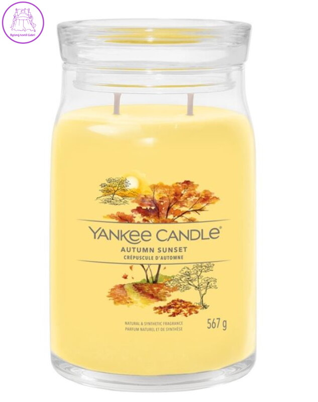 YANKEE CANDLE SIGNATURE VELKÝ - AUTUMN SUNSET 567g Výprodej