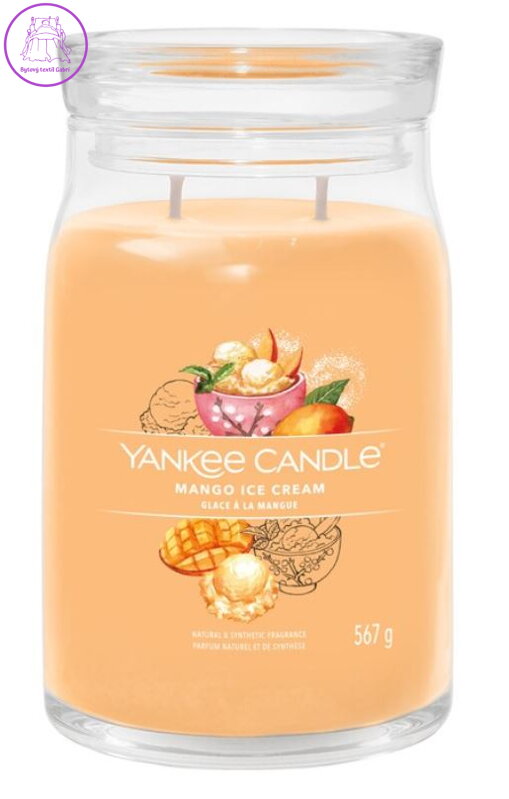 YANKEE CANDLE SIGNATURE VELKÝ - MANGO ICE CREAM 567g