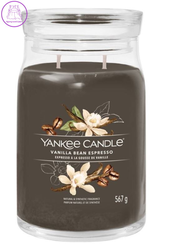 YANKEE CANDLE SIGNATURE VELKÝ - VANILLA BEAN ESPRESSO 567g