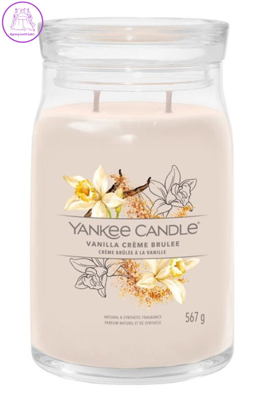 YANKEE CANDLE SIGNATURE VELKÝ - VANILLA CREME BRULEE 567g