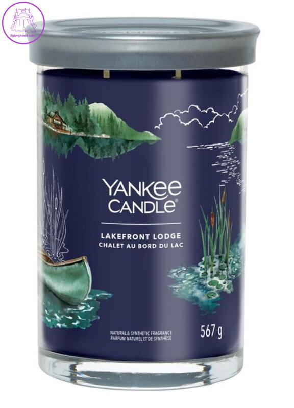 YANKEE CANDLE SIGNATURE TUMBLER VELKÝ - LAKEFRONT LODGE 567g