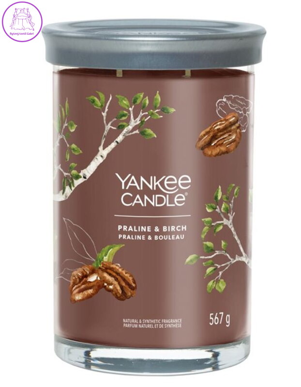 YANKEE CANDLE SIGNATURE TUMBLER VELKÝ - PRALINE & BIRCH  567g Výprodej