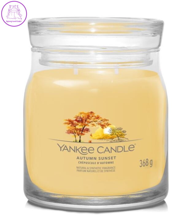 YANKEE CANDLE SIGNATURE STŘEDNÍ - AUTUMN SUNSET  368g Výprodej