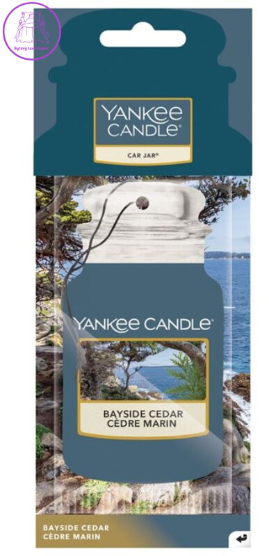 YANKEE CANDLE PAPÍROVÁ AUTO VISAČKA - BAYSIDE CEDAR VŮNĚ DO AUTA