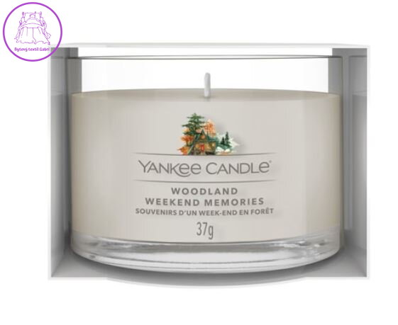 YANKEE CANDLE VOTIVNÍ SVÍČKA PLNĚNÁ VE SKLE - WOODLAND WEEKEND MEMORIES