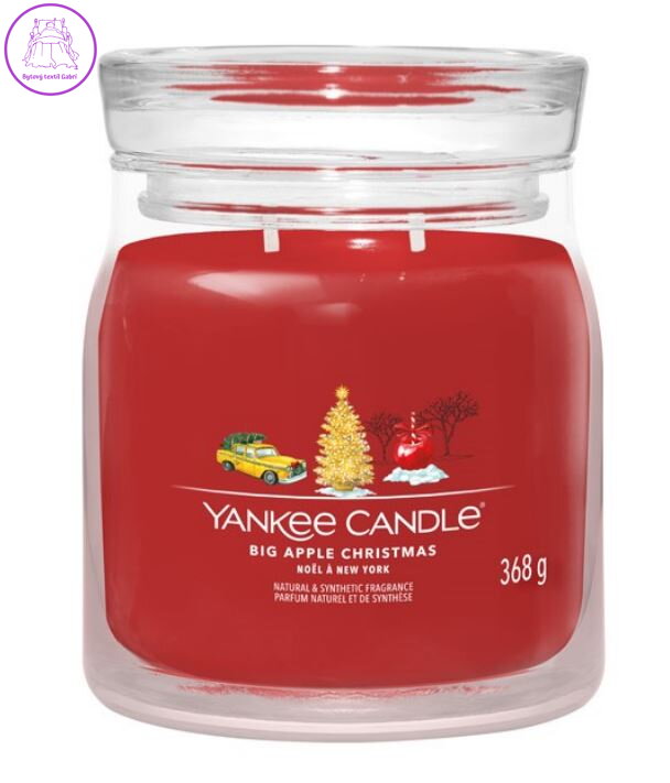 YANKEE CANDLE SIGNATURE STŘEDNÍ - BIG APPLE CHRISTMAS 368g