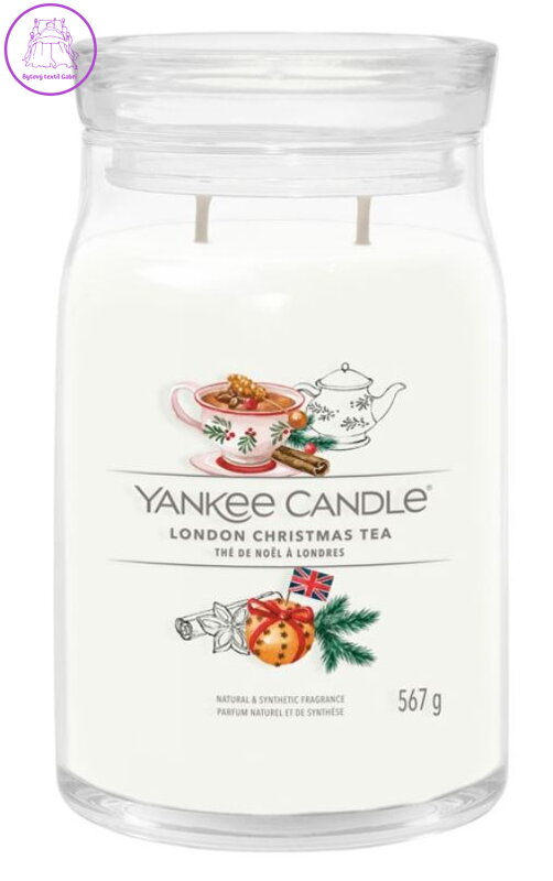 YANKEE CANDLE SIGNATURE VELKÝ - LONDON CHRISTMAS TEA  567g