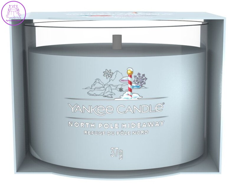 YANKEE CANDLE VOTIVNÍ SVÍČKA PLNĚNÁ VE SKLE - NORTH POLE HIDEAWAY
