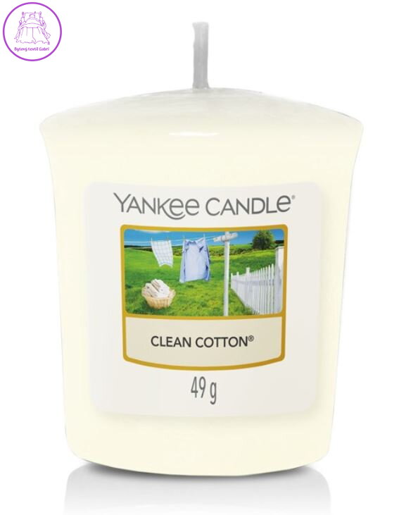 VONNÁ SVÍČKA YANKEE CANDLE - CLEAN COTTON VOTIVNÍ
