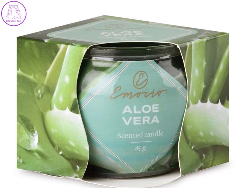 Emocio Sklo Dekor 70x62 mm Aloe Vera, vonná svíčka