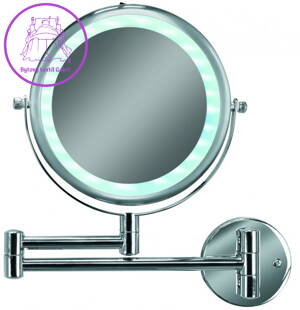 Kosmetické zrcadlo s LED Brilant Mirror stříbrné 2022