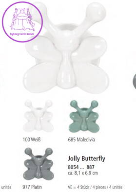  Háčky Jolly Hooks Butterfly - 4ks ( více barev ) 2022