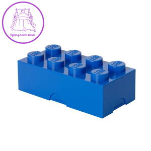 LEGO box na svačinu 100 x 200 x 75 mm - modrá