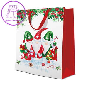 Dárková taška PAW Christmas Gnomes
