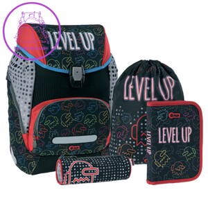 Školská taška - 4-dielny set Play logic LevelUp