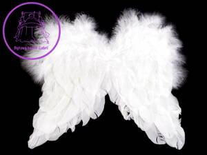 Dekorace andělská křídla 21x25 cm