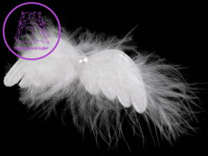 Dekorace andělská křídla s klipem 3 ks