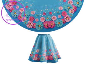 Panel na dívčí kolovou sukni