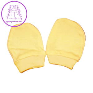 Rukavičky pro novorozence žluté, 56 (0-3m), Žlutá