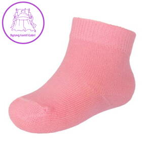 Kojenecké bavlněné ponožky New Baby růžové, 74 (6-9m), Růžová