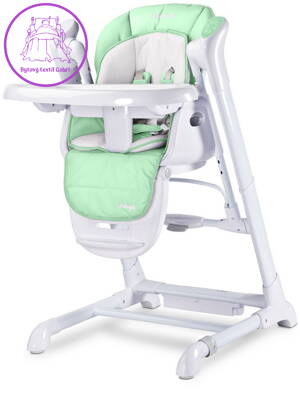 Dětská jídelní židlička 2v1 Caretero Indigo mint, Zelená