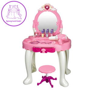 Dětský toaletní stolek se židličkou Baby Mix, Růžová