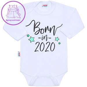 Body s potiskem New Baby Born in 2020, 86 (12-18m), Bílá