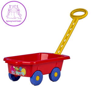 Dětský vozík Vlečka BAYO 45 cm červený, Červená