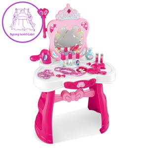 Dětský toaletní stolek s příslušenstvím Baby Mix Elsa, Růžová