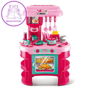 Dětská kuchyňka Little Chef Baby Mix růžová 32 ks, Růžová
