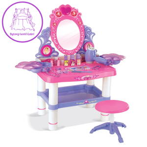 Dětský toaletní stolek se židličkou a příslušenstvím Baby Mix, Multicolor