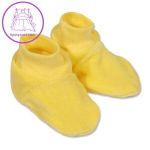 Dětské bačkůrky New Baby žluté, 62 (3-6m), Žlutá