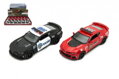 Auto Kinsmart Chevrolet Camaro policie/hasiči 12cm kov/plast 2 barvy na zpětné natažení 12ks v boxu