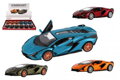 Auto Kinsmart Lamborghini  Sián FKP 37 kov/plast 13cm 4 barvy na zpětné natažení 12ks v boxu