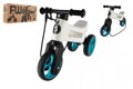 Odrážedlo FUNNY WHEELS Rider SuperSport bílé/tyrkys 2v1+popruh,výš.sedla28/30cm nos.25kg 18m+v krab.