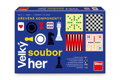 Velký soubor her společenská rodinná hra v krabici 33x23x5cm