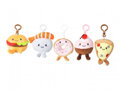 Přívěsek Food Mix plyš 5 druhů 9x8cm